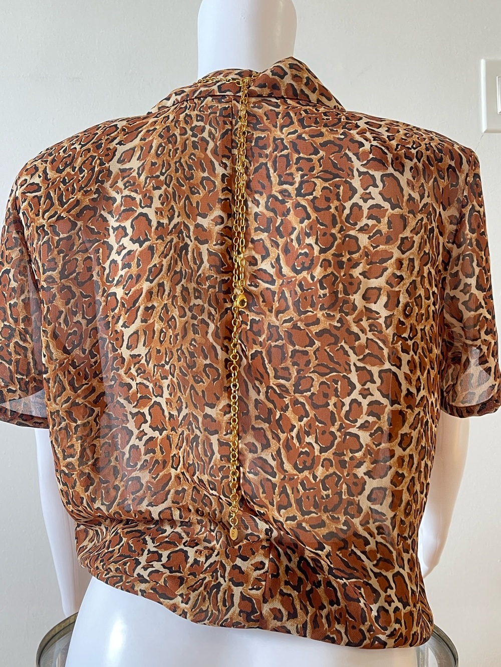 Large Leopard Print Button Up - Picture 5 of 7